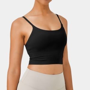 Halara In My Feels Basic Padded Workout Cropped Tank Top